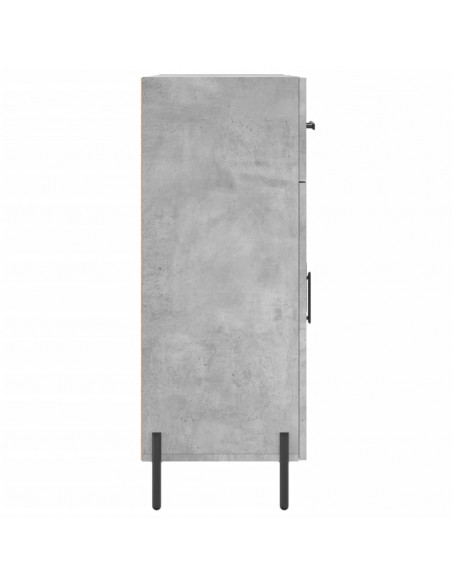 Credenza Grigio Cemento 69,5x34x90 cm in Legno Multistrato