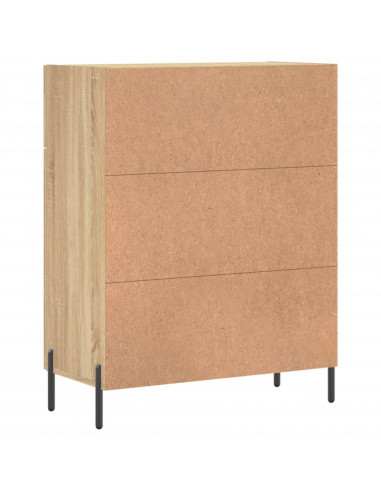 Credenza Rovere Sonoma 69,5x34x90 cm in Legno Multistrato