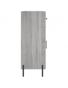 Credenza Grigio Sonoma 69,5x34x90 cm in Legno Multistrato 2