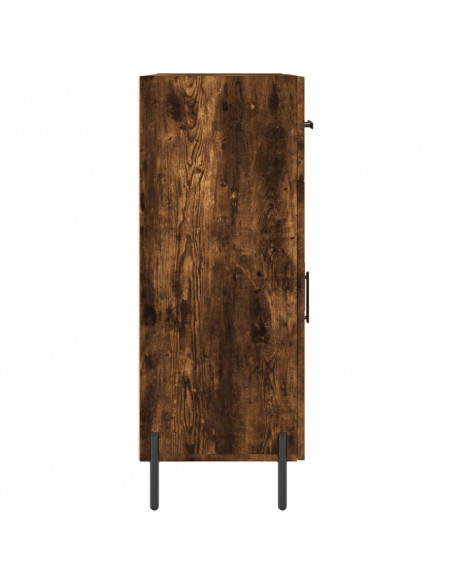 Credenza Rovere Fumo 69,5x34x90 cm in Legno Multistrato
