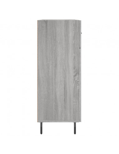 Credenza Grigio Sonoma 69,5x34x90 cm in Legno Multistrato