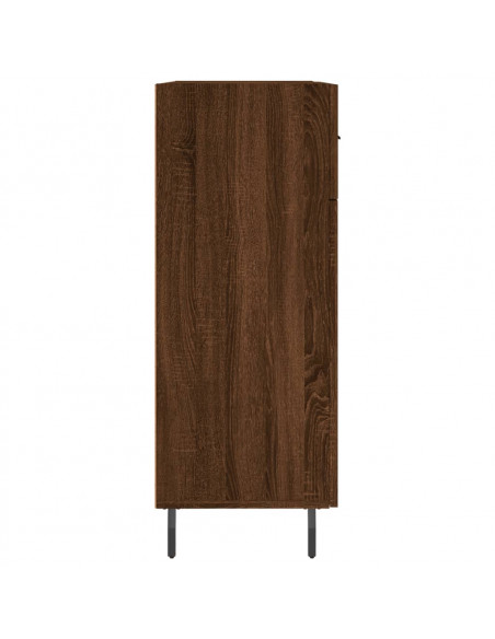 Credenza Rovere Marrone 69,5x34x90 cm in Legno Multistrato