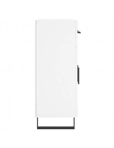 Credenza Bianca 69,5x34x90 cm in Legno Multistrato