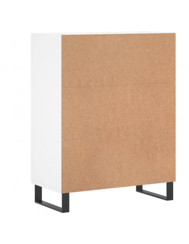 Credenza Bianca 69,5x34x90 cm in Legno Multistrato