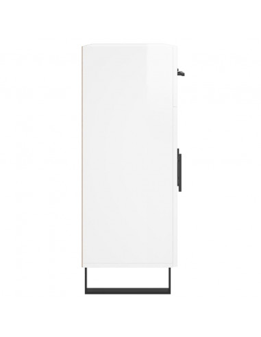 Credenza 69,5x34x90 cm in Legno Multistrato Bianco Lucido