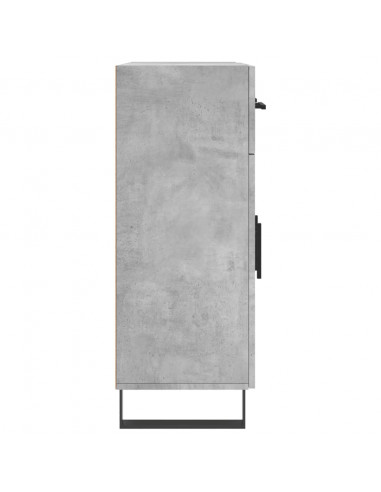 Credenza Grigio Cemento 69,5x34x90 cm in Legno Multistrato