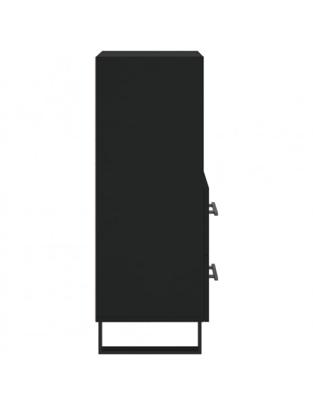 Credenza Nero 34,5x34x90 cm in Legno Multistrato