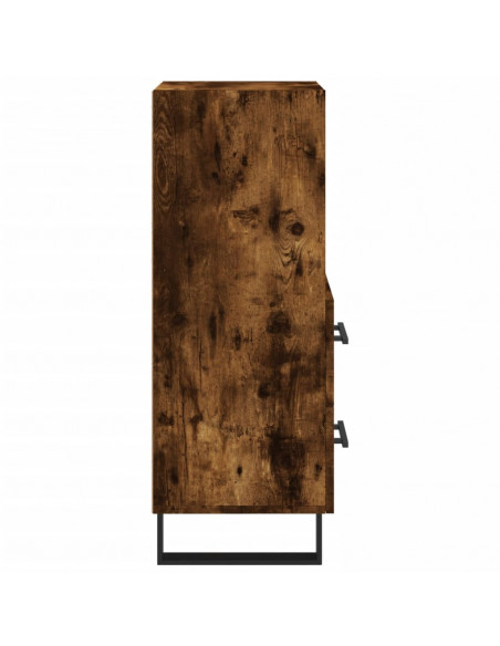 Credenza Rovere Fumo 34,5x34x90 cm in Legno Multistrato