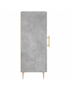 Credenza Grigio Cemento 34,5x34x90 cm in Legno Multistrato 2