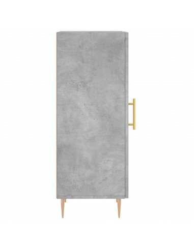 Credenza Grigio Cemento 34,5x34x90 cm in Legno Multistrato