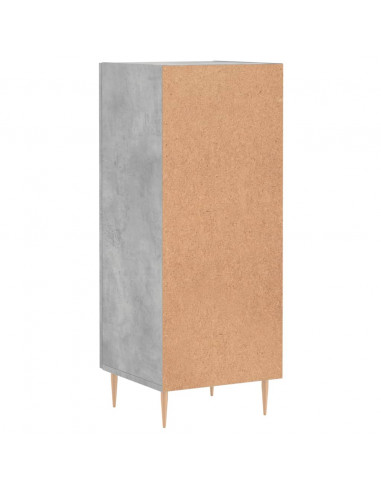 Credenza Grigio Cemento 34,5x34x90 cm in Legno Multistrato