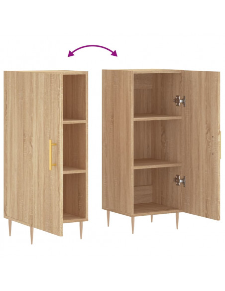 Credenza Rovere Sonoma 34,5x34x90 cm in Legno Multistrato