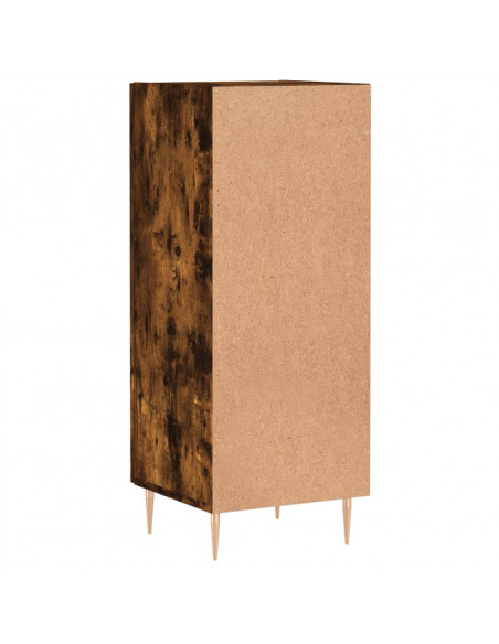 Credenza Rovere Fumo 34,5x34x90 cm in Legno Multistrato