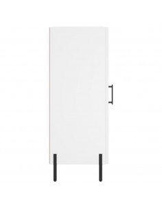 Credenza Bianca 34,5x34x90 cm in Legno Multistrato 2
