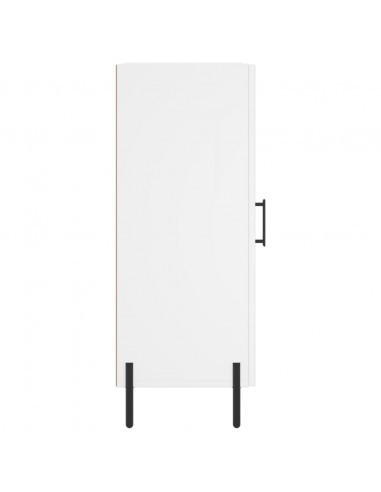 Credenza Bianca 34,5x34x90 cm in Legno Multistrato