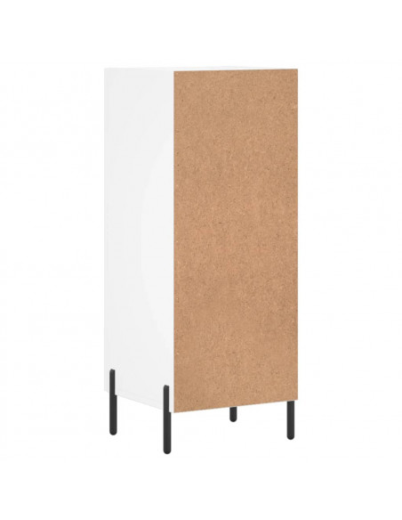 Credenza Bianca 34,5x34x90 cm in Legno Multistrato