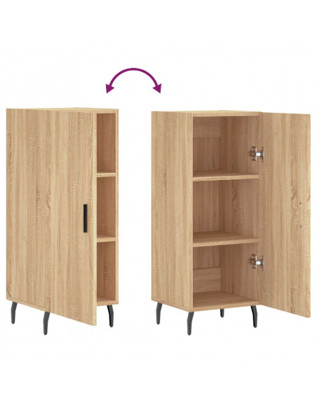 Credenza Rovere Sonoma 34,5x34x90 cm in Legno Multistrato