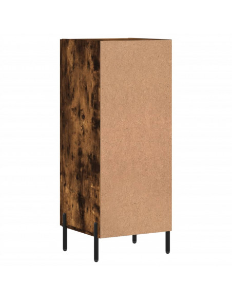 Credenza Rovere Fumo 34,5x34x90 cm in Legno Multistrato