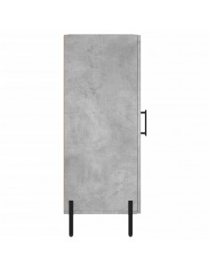 Credenza Grigio Cemento 34,5x34x90 cm in Legno Multistrato 2