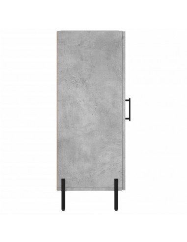Credenza Grigio Cemento 34,5x34x90 cm in Legno Multistrato