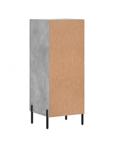 Credenza Grigio Cemento 34,5x34x90 cm in Legno Multistrato