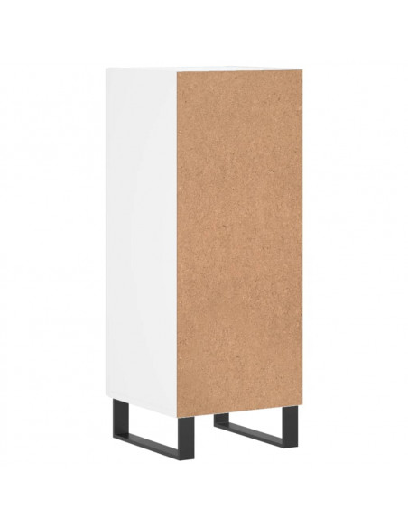 Credenza Bianca 34,5x34x90 cm in Legno Multistrato