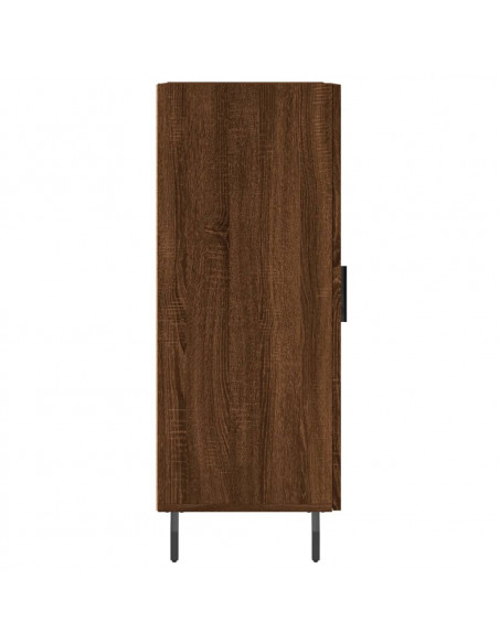 Credenza Rovere Marrone 34,5x34x90 cm in Legno Multistrato