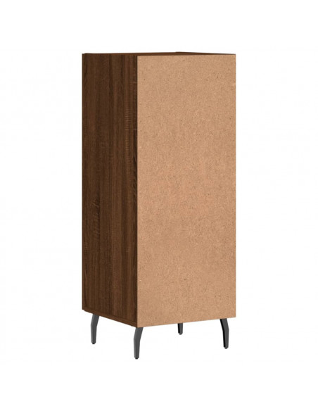 Credenza Rovere Marrone 34,5x34x90 cm in Legno Multistrato