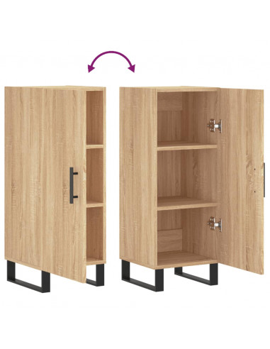 Credenza Rovere Sonoma 34,5x34x90 cm in Legno Multistrato