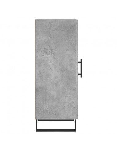 Credenza Grigio Cemento 34,5x34x90 cm in Legno Multistrato