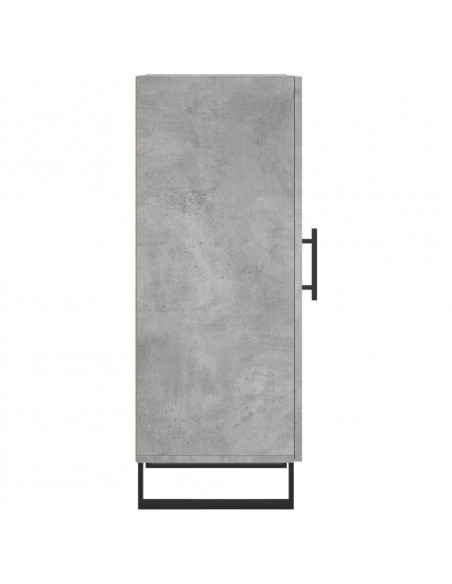 Credenza Grigio Cemento 34,5x34x90 cm in Legno Multistrato