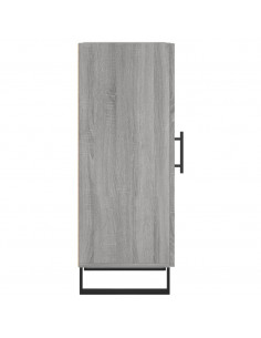 Credenza Grigio Sonoma 34,5x34x90 cm in Legno Multistrato 2