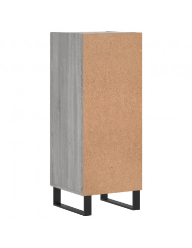 Credenza Grigio Sonoma 34,5x34x90 cm in Legno Multistrato