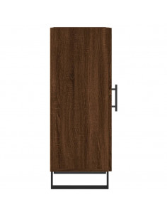 Credenza Rovere Marrone 34,5x34x90 cm in Legno Multistrato 2