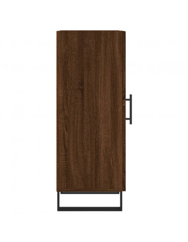 Credenza Rovere Marrone 34,5x34x90 cm in Legno Multistrato