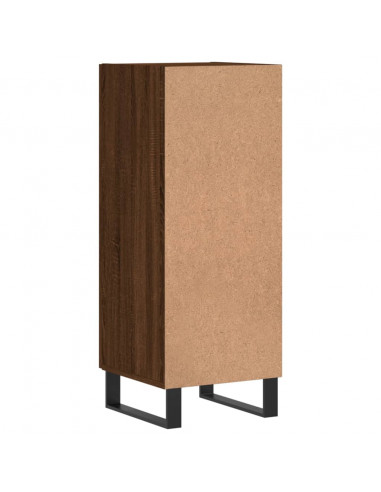 Credenza Rovere Marrone 34,5x34x90 cm in Legno Multistrato