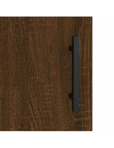 Credenza Rovere Marrone 34,5x34x90 cm in Legno Multistrato