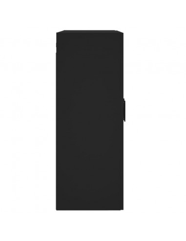 Mobile a Parete Nero 69,5x34,90 cm in Legno Multistrato