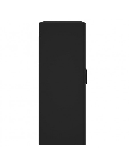 Mobile a Parete Nero 69,5x34,90 cm in Legno Multistrato