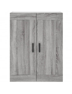 Mobile a Parete Grigio Sonoma 69,5x34x90 cm Legno Multistrato 2