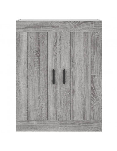 Mobile a Parete Grigio Sonoma 69,5x34x90 cm Legno Multistrato