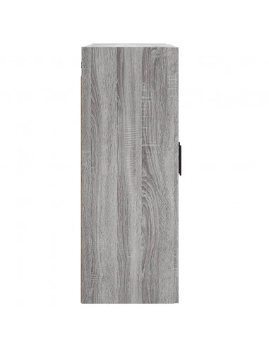 Mobile a Parete Grigio Sonoma 69,5x34x90 cm Legno Multistrato
