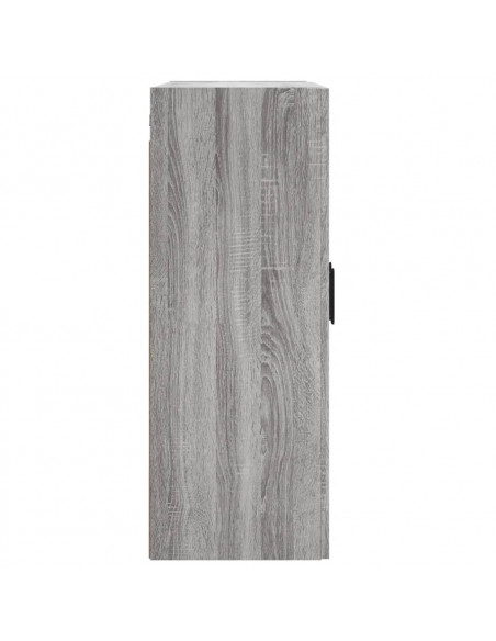 Mobile a Parete Grigio Sonoma 69,5x34x90 cm Legno Multistrato