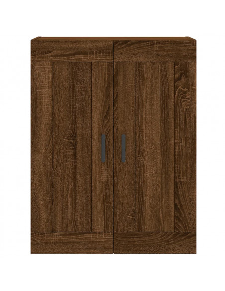 Mobile a Parete Rovere Marrone 69,5x34x90 cm Legno Multistrato