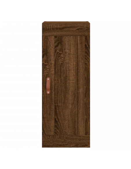 Mobile a Parete Rovere Marrone 34,5x34x90 cm Legno Multistrato
