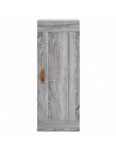 Mobile a Parete Grigio Sonoma 34,5x34x90 cm Legno Multistrato 2