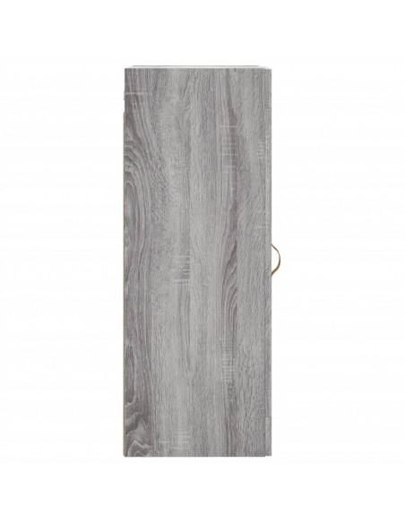 Mobile a Parete Grigio Sonoma 34,5x34x90 cm Legno Multistrato