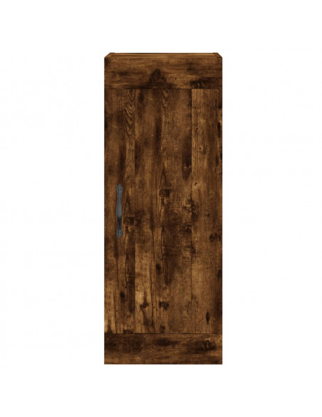 Mobile a Parete Rovere Fumo 34,5x34x90 cm in Legno Multistrato
