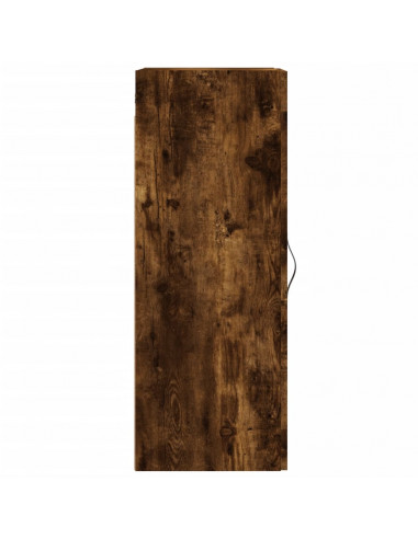 Mobile a Parete Rovere Fumo 34,5x34x90 cm in Legno Multistrato