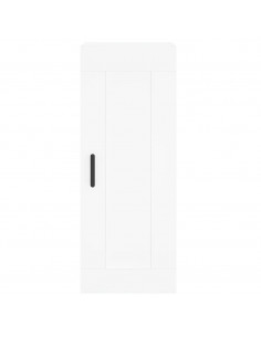 Mobile a Parete Bianco 34,5x34x90 cm in Legno Multistrato 2